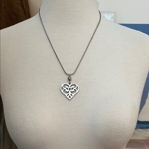 Brighton Silver Heart Pendant Necklace
